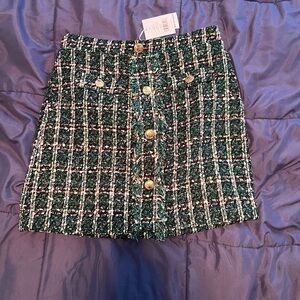 Walter Baker tweed mini skirt